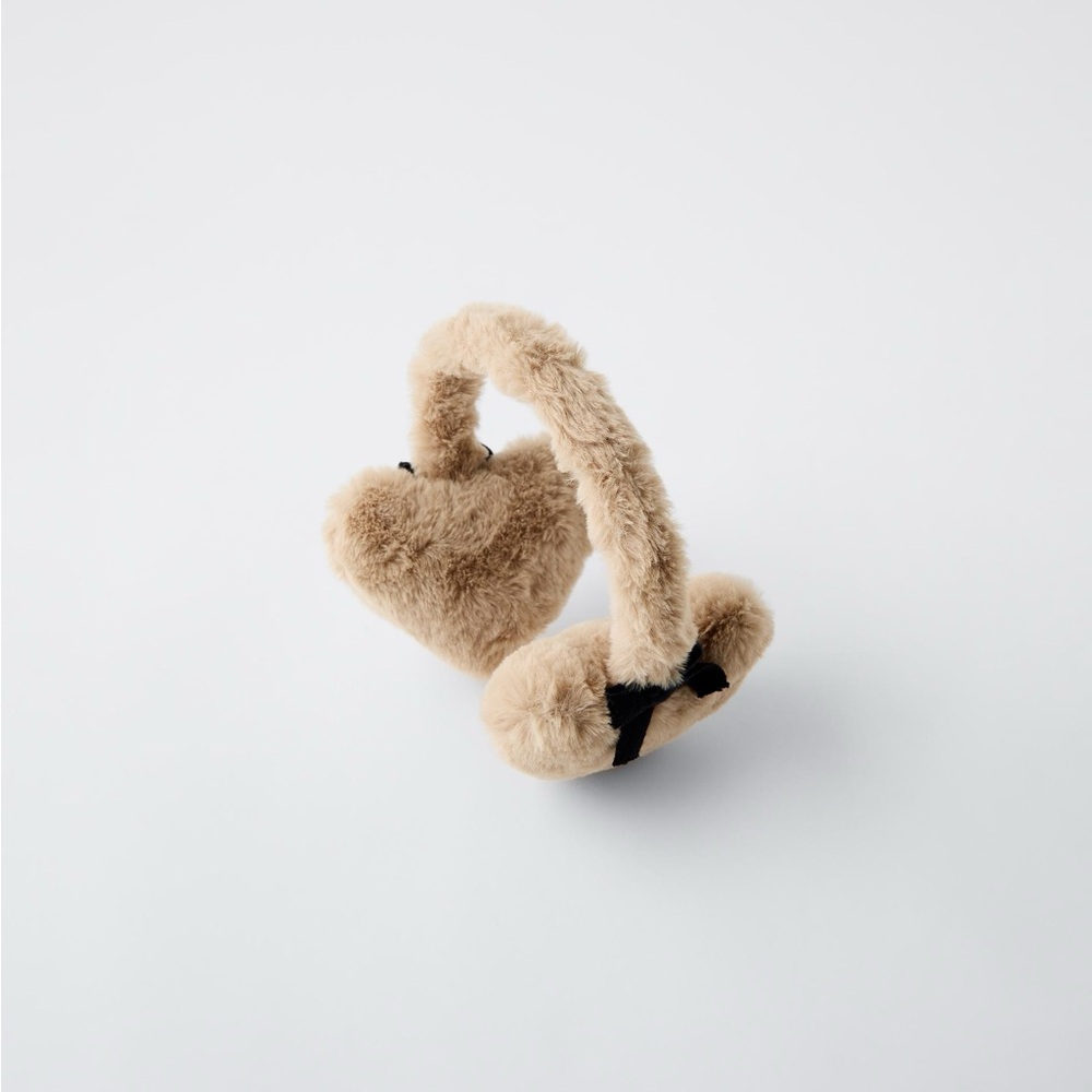 Cozy Tan Kids Earmuffs